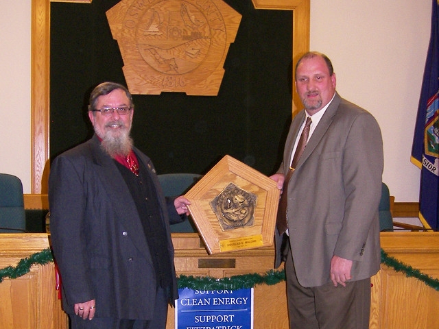 County Legislature Recognizes Malone for Service