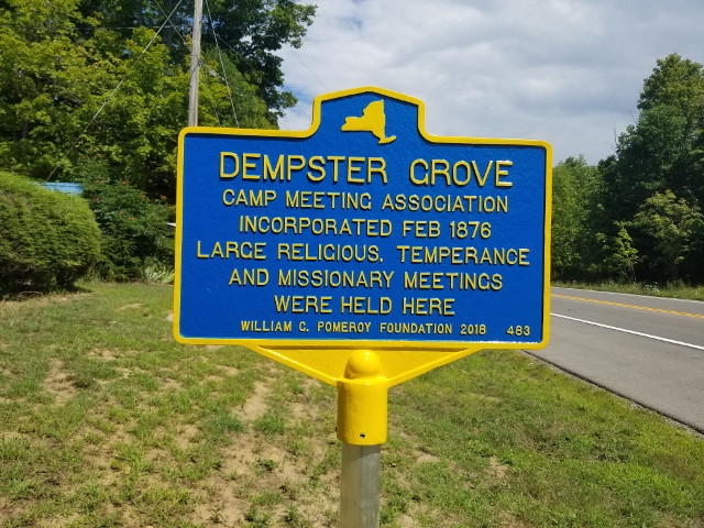 Historic Roadside Marker Dedicated at Dempster Grove