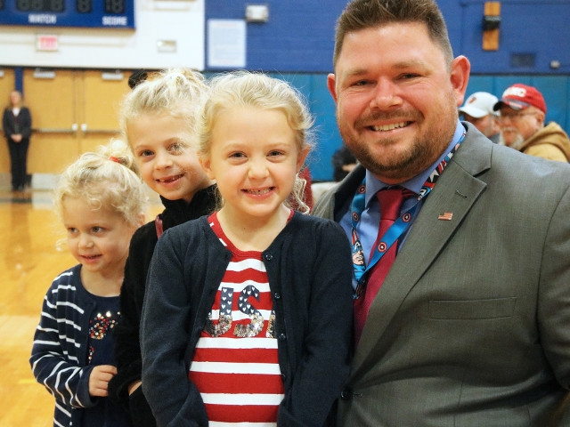 Leighton Elementary Students Honor Dozens of Veterans