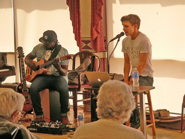 Josh Batstone Puts on a WOW Performance for St. Luke Residents