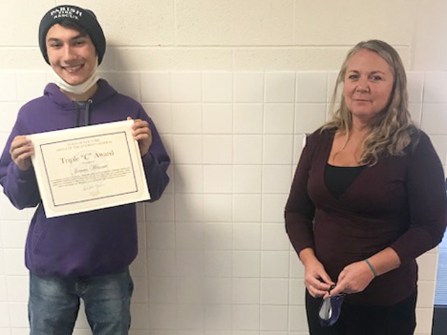APW Senior Earns NYS Triple C Award