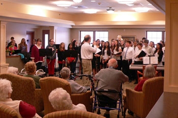 St. Francis Commons Residents Enjoy Oswego Middle School Performers