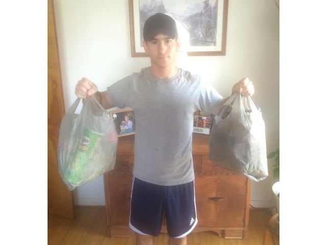 Local Runner Helps Clean Up Oswego's Act