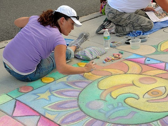 Sidewalk Chalk Art Contest and Small Business Showcase Aug 23