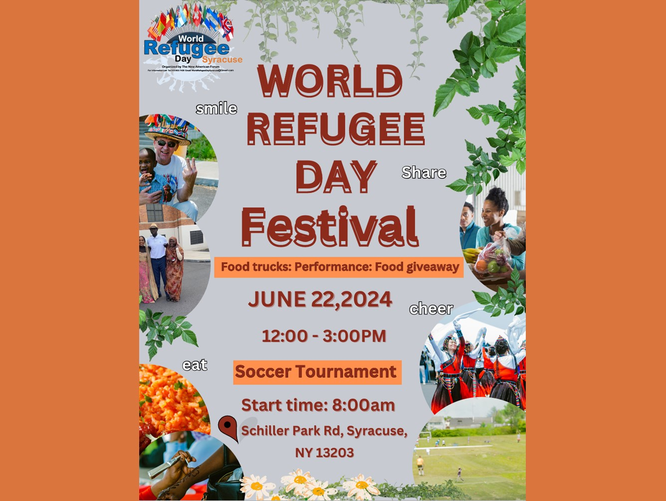 Syracuse World Refugee Day Events Announced for June 20-22