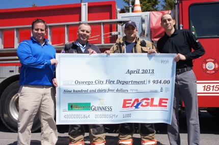 Eagle Beverage raises more than $2,300 for local fire departments