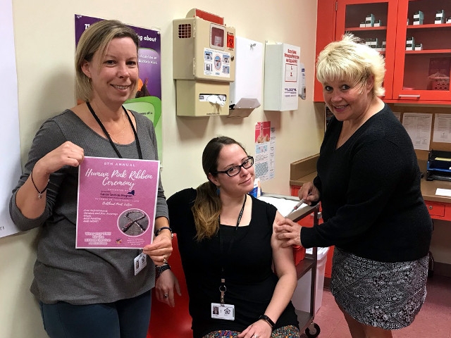 Flu Shots Available at OCO Cancer Services Pink Ribbon Ceremony