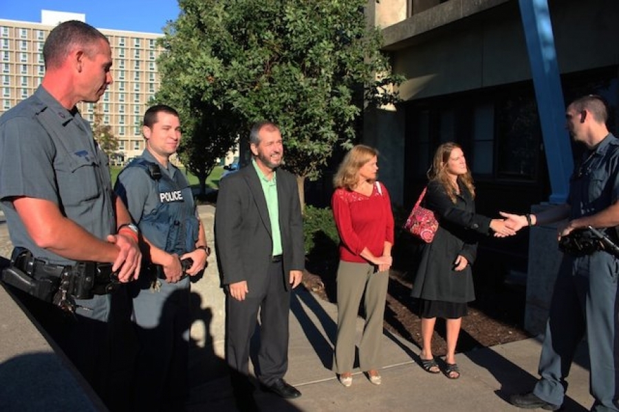 Man Thanks University Police for Saving Life