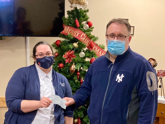 Fulton Lions Donate $1,500 to Salvation Army