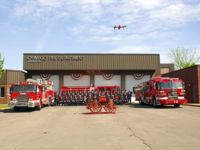 Mayor Barlow, Oswego Fire Department Hold Dress Inspection, Mark 145th  Anniversary
