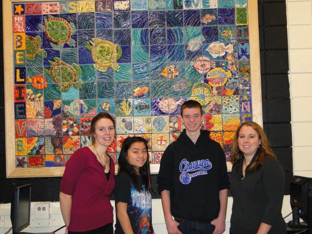 Beautiful Student Created Seascape on Display at Oswego Middle School