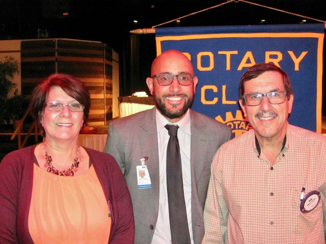 Jason Santiago Presents to Oswego Rotary