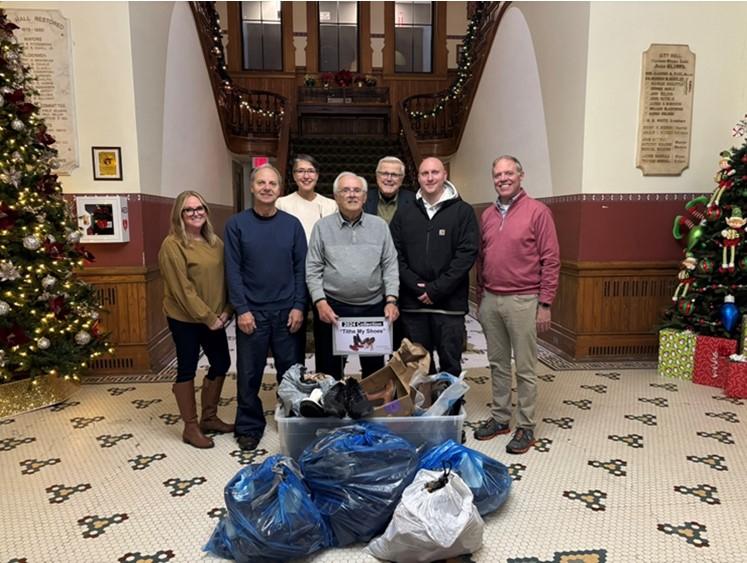 City of Oswego Participates in "Tithe My Shoes" Holiday Shoe Drive