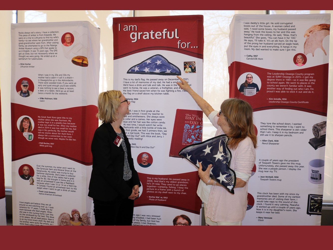 SUNY Recollections Exhibit Visits OCO Riverside Retreat Senior Dining Site
