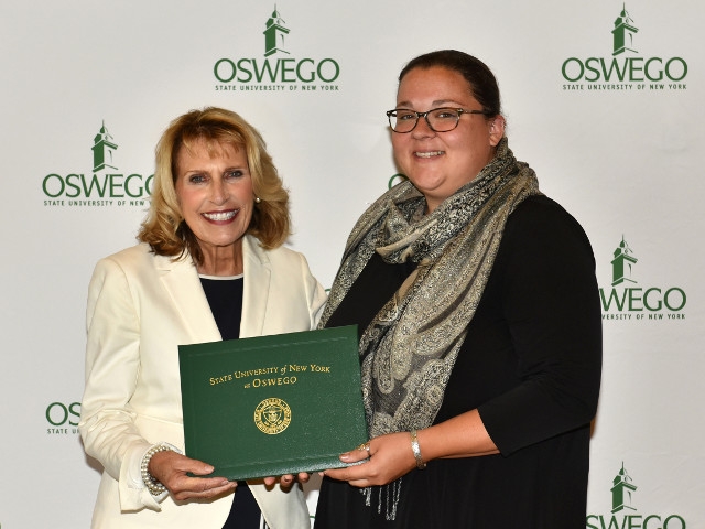 EOP Counselor Earns Advisement Award From SUNY Oswego