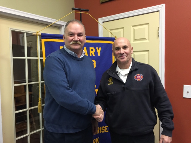 Oswego Sunrise Rotary Welcomes Chief Jeff McCrobie