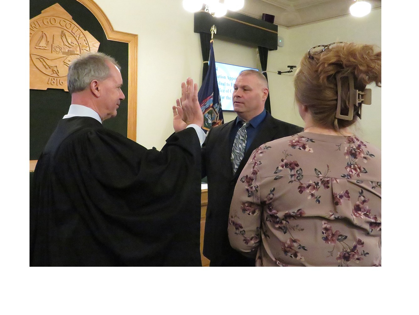 Legislator Charles Burger Recites Oath of Office