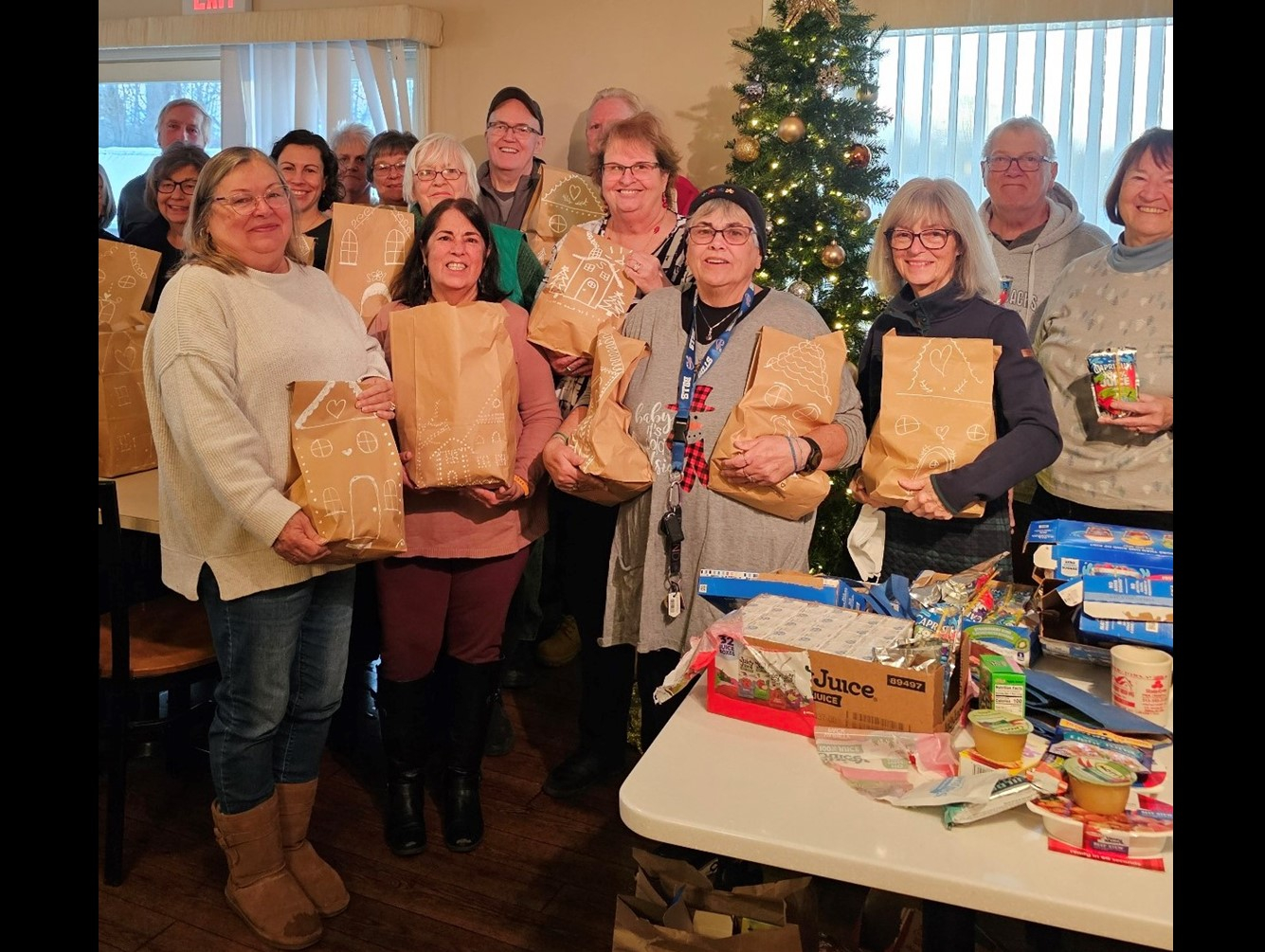 Fulton Sunrise Rotarians Fill Blizzard Bags to Help Seniors