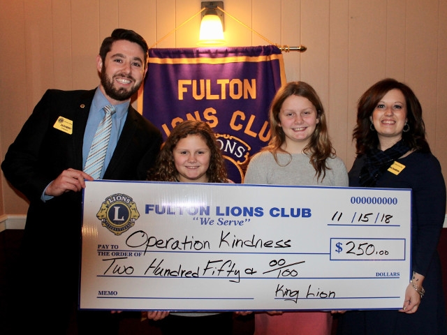 Fulton Lions Club Supports ‘Operation Kindness’
