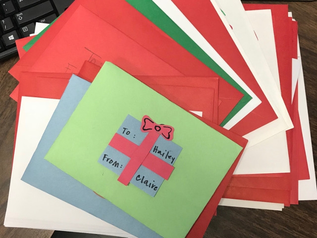 Oswego Faculty Member Coordinates Holiday Card Drive