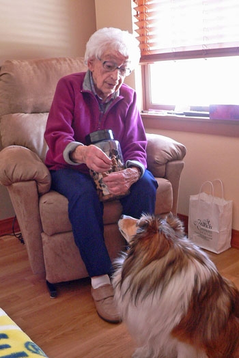 Fury Friends Bring a Smile to St. Francis Commons Residents