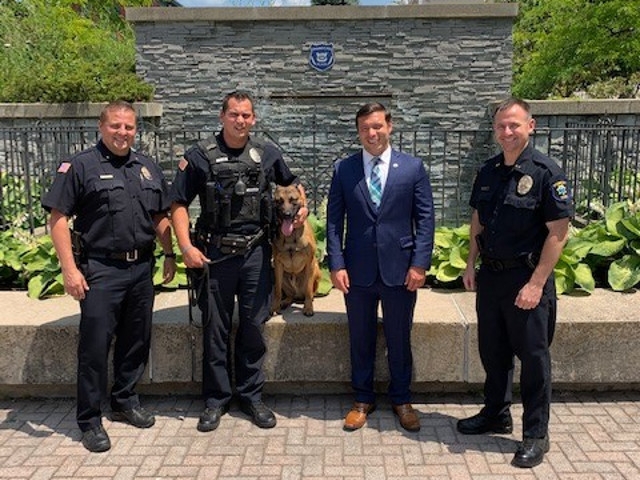 Mayor Barlow Announces New K9 Unit in Oswego Police Department