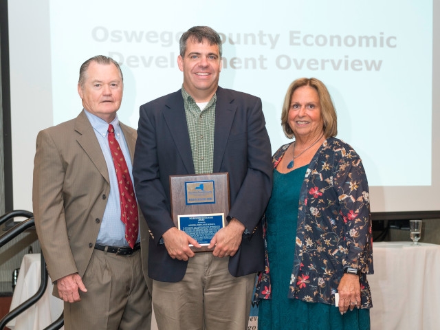 Operation Oswego County Presents Award to Menter Ambulance