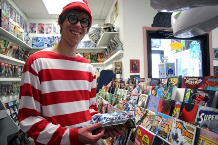 Waldo spotted in The Comic Shop!