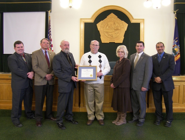 Fadden Receives Recognition from Oswego County Legislature