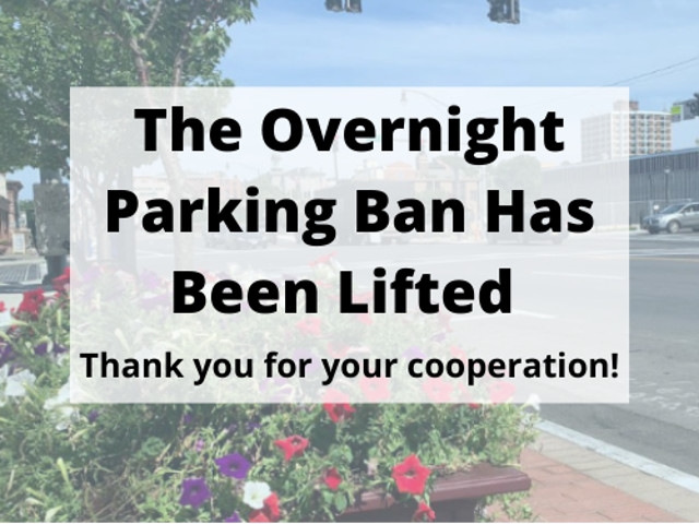 Mayor Barlow Lifts Overnight Winter Parking Ban