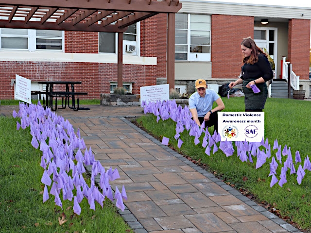 Domestic Violence Awareness Month Marked By Flag Display