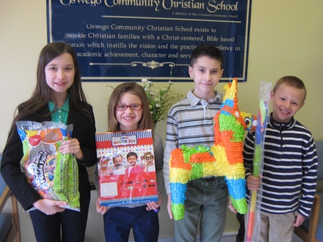 Students Add Themed Baskets to 8th Annual OCCS Auction