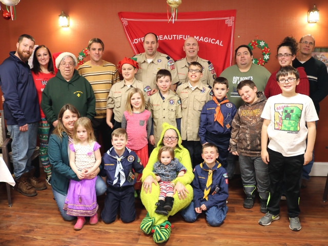 Cub Scout Troop 888 Bring Holiday Cheer to Morningstar Residents