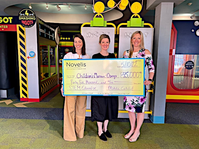 Novelis Presents $45,000 Gift to CMOO in Support of Mobile Exhibit, STEM Educator
