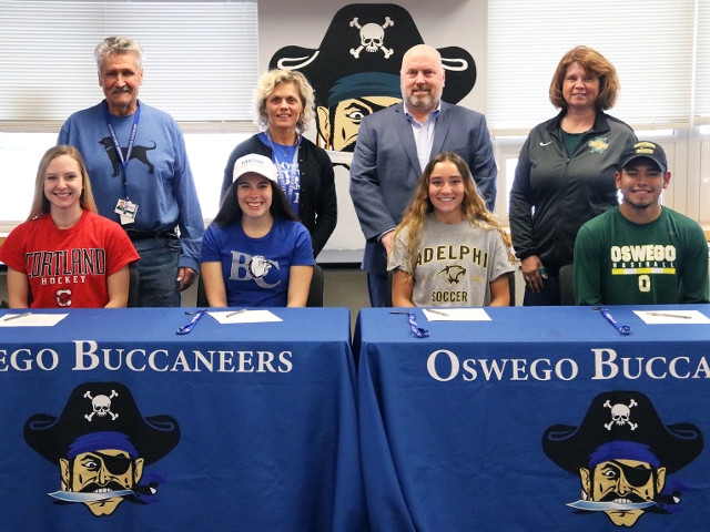 Oswego High School Athletes Commit to Play College Sports