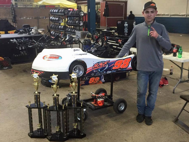 Oswego Kartway’s Tyler Thompson Dominates Junior Action