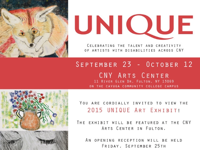 CNY Arts Center Hosts UNIQUE Art Exhibit