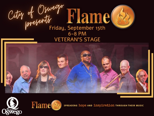 Mayor Barlow Announces FLAME THE BAND to Perform in Oswego on Sept. 15th