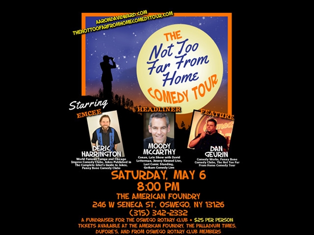 Oswego Rotary Presents 2017 'Not Too Far From Home' Professional Stand-Up Comedy Tour