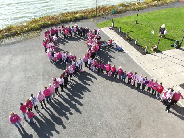 Cancer Services Program Creates 8th Annual Human Pink Ribbon