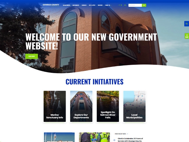 Oswego County Government Launches New Website