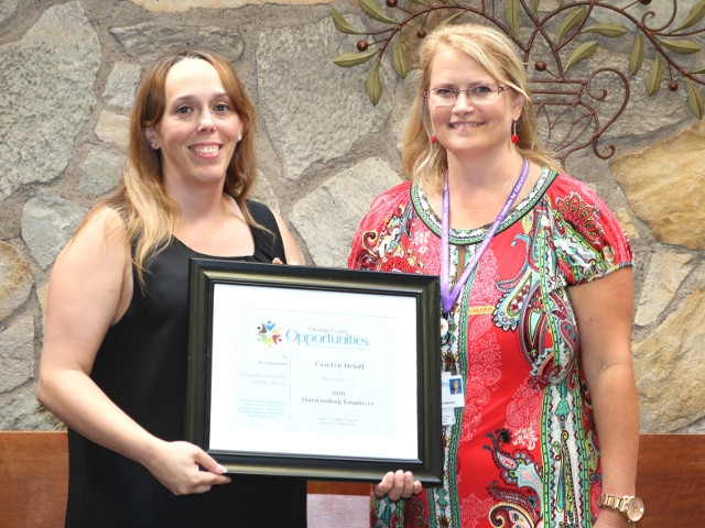 Deloff Receives OCO Outstanding Employee Award