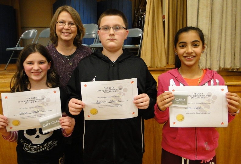 Top spellers at Leighton School to move on regional bee