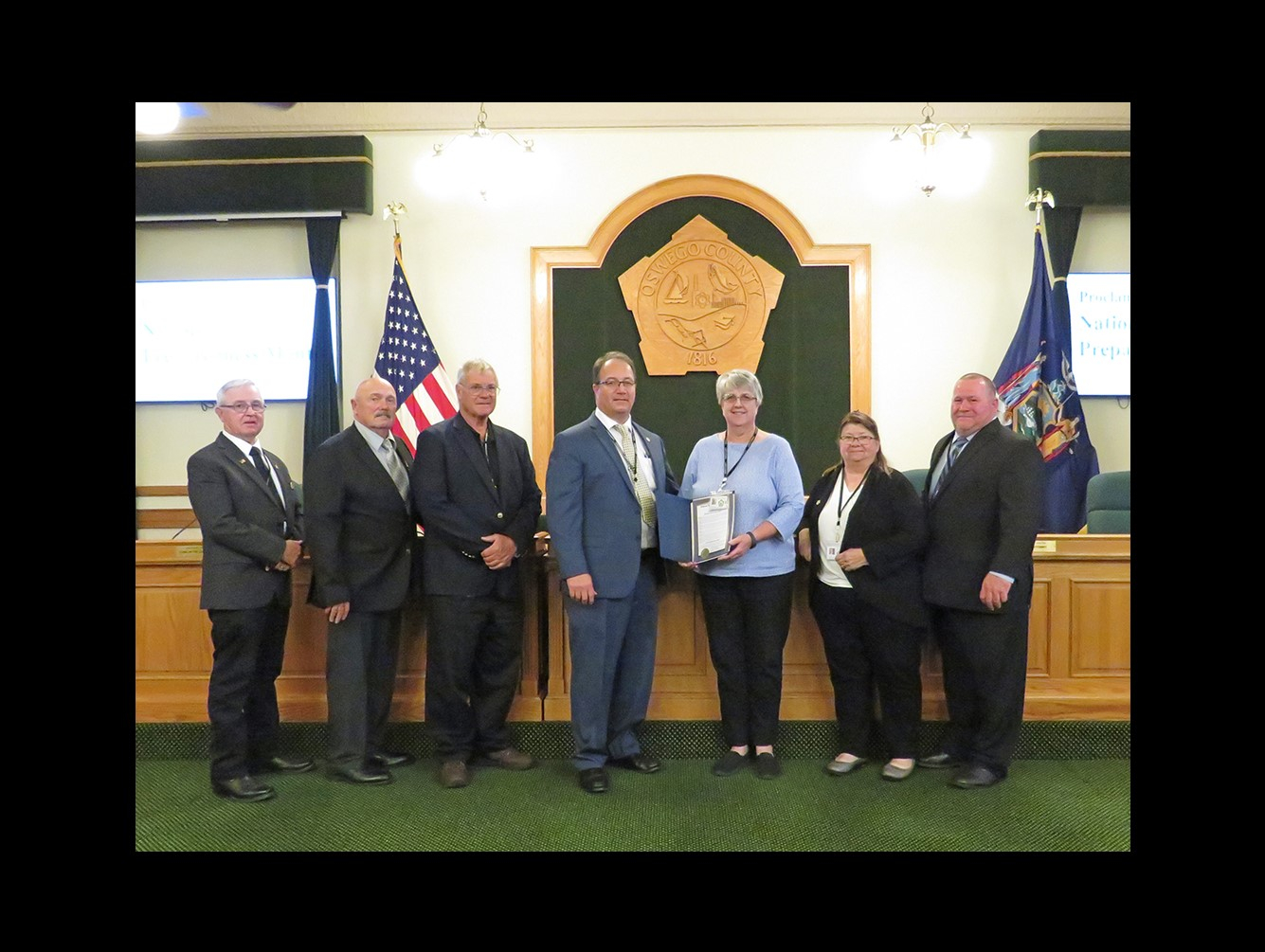 Oswego County Legislature Observes National Preparedness Month