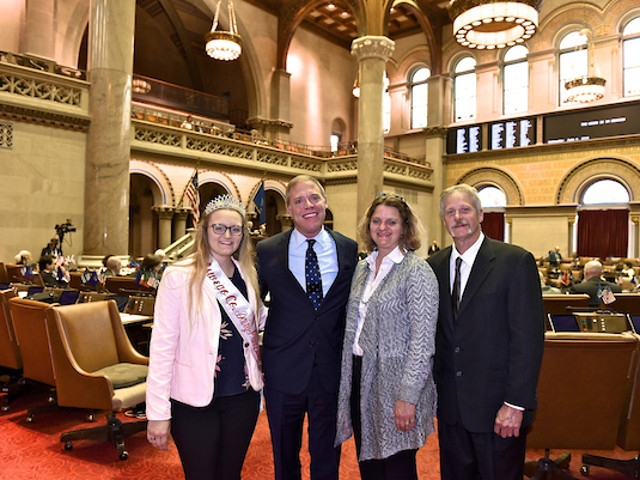 Barclay Welcomes Oswego County Dairy Princess to State Assembly