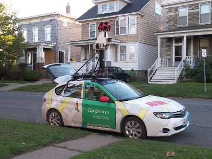 Google Car visits Oswego