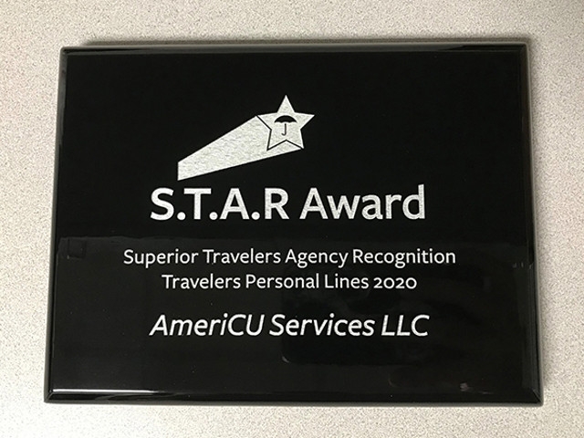 AmeriCU Insurance Services Receives S.T.A.R. Award