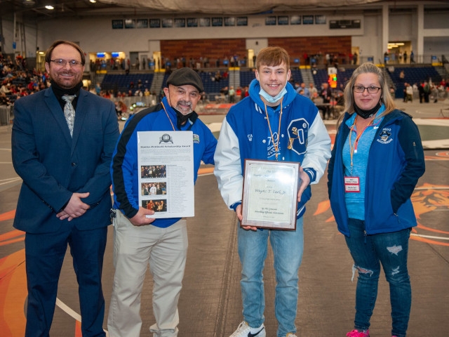 OHS Senior Wrestler Receives Hawke-Pettinelli Scholarship Award