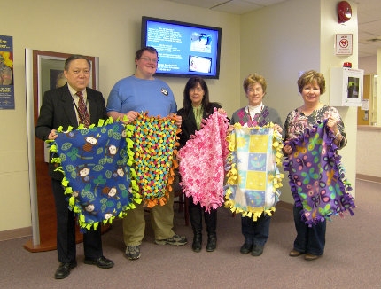 Americorps donates blankets for Oswego County newborns
