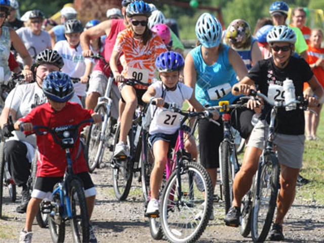 Cycling Around the Speedway in Support of Oswego County Neighbors